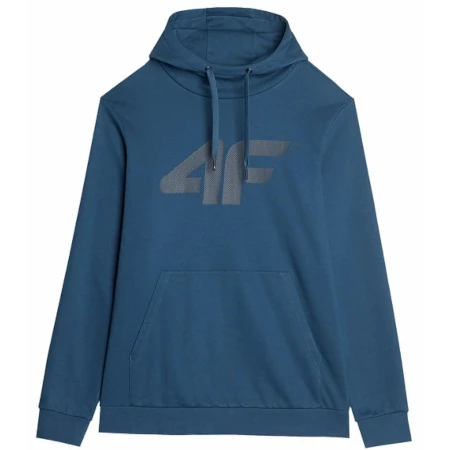 Bluza męska 4F Sportowa z kapturem Kangurka granat