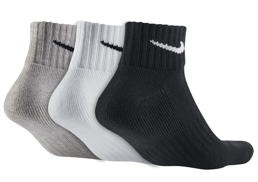 Skarpety NIKE męskie 3-pak Krótkie CUSHION QUARTER 3 kolory