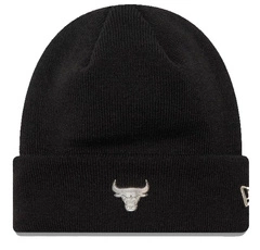 Czapka zimowa NEW ERA Chicago Bulls Metallic Pin Cuff Beanie czarna