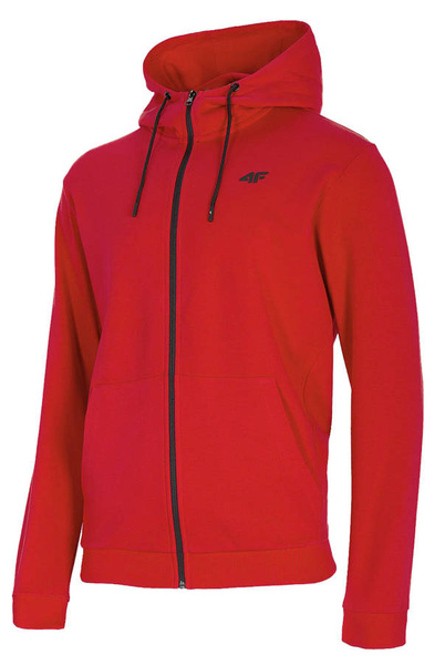 Bluza sportowa 4F  Męska z kapturem Czerwona