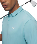 Koszulka męska polo UNDER ARMOUR Tee To Green Pique Polo niebieska
