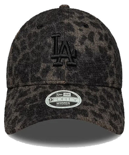 Czapka z daszkiem NEW ERA damska LA Dodgers Cosy Leopard 9FORTY czarna