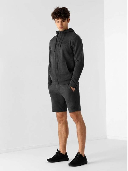 Bluza męska 4F Sportowa Rozpinana z kapturem szara ciemna