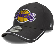 Czapka z daszkiem NEW ERA LA Lakers NBA Piping Dark Grey 9FORTY 