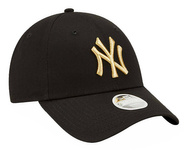 Czapka damska NEW ERA z daszkiem NYY Metallic Logo