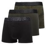 Bokserki męskie UNDER ARMOUR Czarne/Khaki - 3 PAK Performance 3in