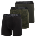 Bokserki męskie UNDER ARMOUR Czarne/Khaki - 3 PAK Performance