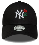 Czapka z daszkiem damska NEW ERA NYY MLB Flower Icon 9FORTY czarna