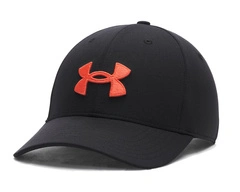 Czapka Under Armour z daszkiem  BLITZING ADJ CAP męska Czarna Orange