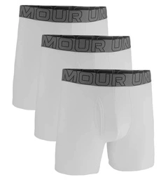 Bokserki męskie UNDER ARMOUR Białe - 3 PAK Performance 6in