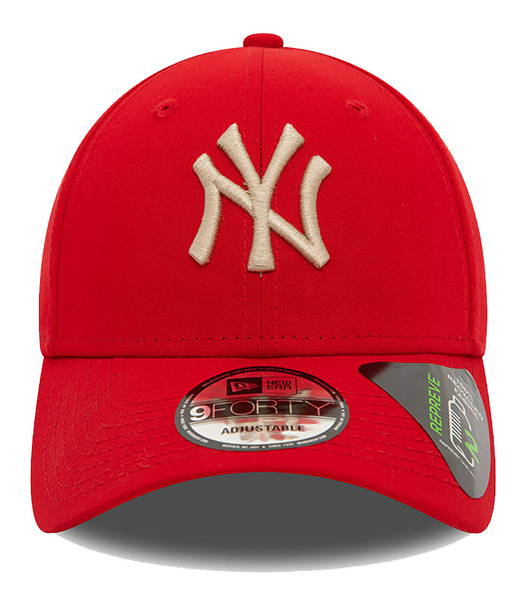 Czapka z daszkiem NEW ERA NYY MLB Repreve Red 9FORTY czerwona