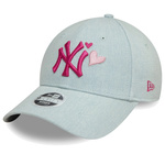 Czapka z daszkiem NEW ERA NYY Womens Denim Icon 9FORTY Cap zielona