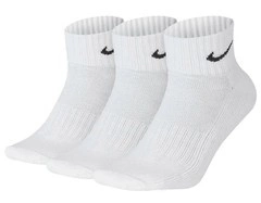 Skarpety NIKE do kostki białe 3 PARY amortyzacja Meskie Damskie 3-pak