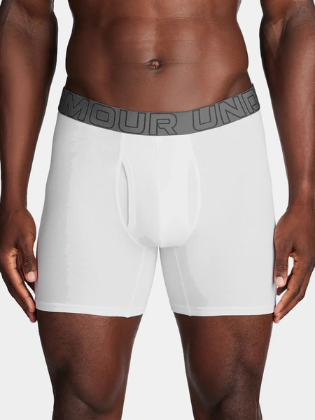 Bokserki męskie UNDER ARMOUR Białe - 3 PAK Performance 6in