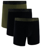 Bokserki męskie UNDER ARMOUR khaki - 3 PAK Performance 6in