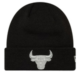 Czapka zimowa NEW ERA Chicago Bulls NBA Metallic Knit Beanie czarna