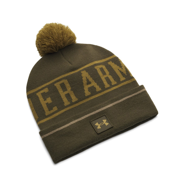 Czapka zimowa Under Armour Halftime Pom Beanie Zielona z pomponem