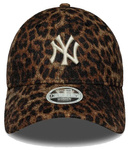 Czapka z daszkiem NEW ERA damska NYY Cosy Leopard 9FORTY brązowa