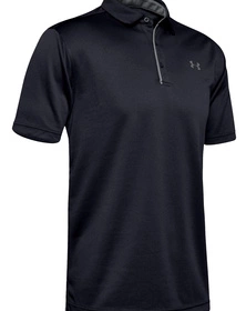 Koszulka męska czarna polo UNDER ARMOUR Tech 