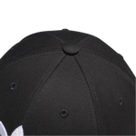 Czarna czapka z daszkiem ADIDAS Classic Trefoil ORIGINALS bejsbolówka