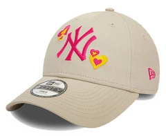 Czapka dziecięca NEW ERA NY Yankees serduszka z daszkiem 4-6 lat