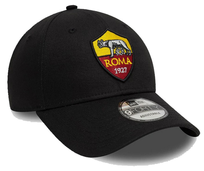 Czapka z daszkiem NEW ERA AS Roma Core 9FORTY Adjustable Cap czarna