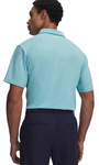 Koszulka męska polo UNDER ARMOUR Tee To Green Pique Polo niebieska
