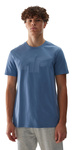 T-shirt męski 4F Koszulka regular z nadrukiem niebieski-denim