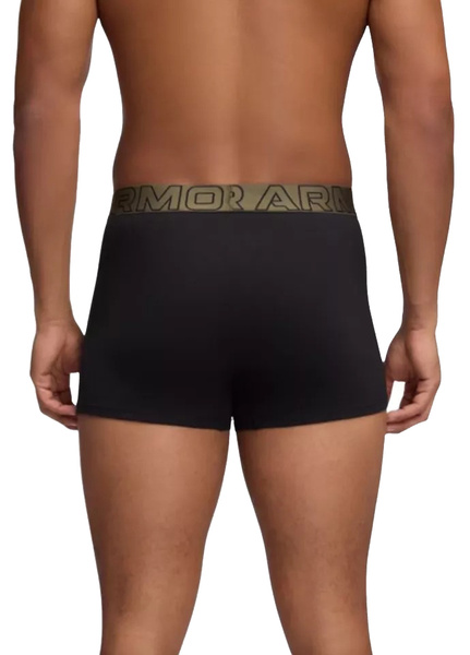 Bokserki męskie UNDER ARMOUR Czarne/Khaki - 3 PAK Performance 3in