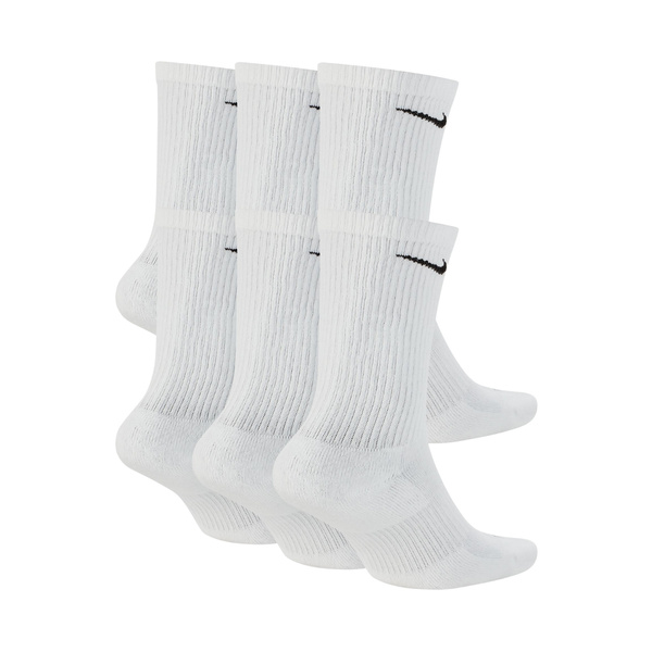 Skarpety długie NIKE 6-PAK Everyday Plus Cushioned Białe Dri-FIT