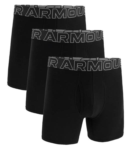 Bokserki męskie UNDER ARMOUR Czarne - 3 PAK Performance 6in
