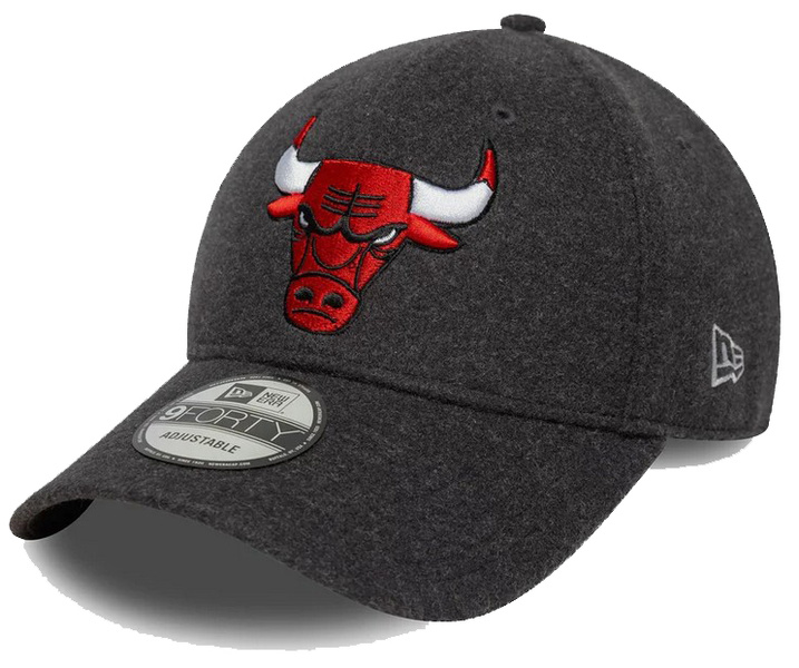 Czapka z daszkiem NEW ERA Chicago Bulls Melton Wool 9FORTY szara