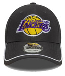 Czapka z daszkiem NEW ERA LA Lakers NBA Piping Dark Grey 9FORTY 