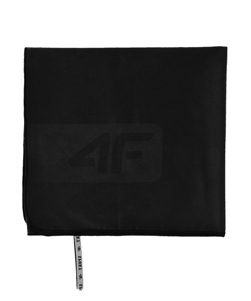 Ręcznik sportowy szybkoschnący 4F czarny 80 x 130 cm 