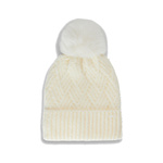 Czapka Jesienno zimowa 4F Beanie Knitt biała