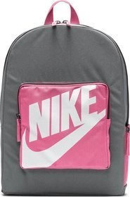 Plecak NIKE Dziecięcy szkolny NIKE Classic Miejski Szary z różowym