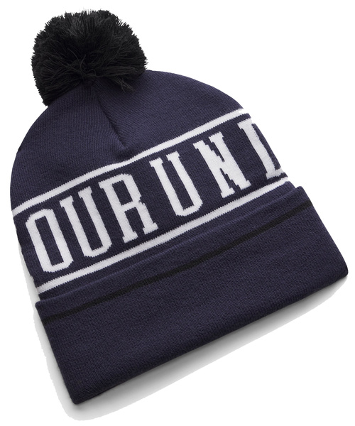 Czapka zimowa Under Armour Halftime Pom Beanie Granatowa