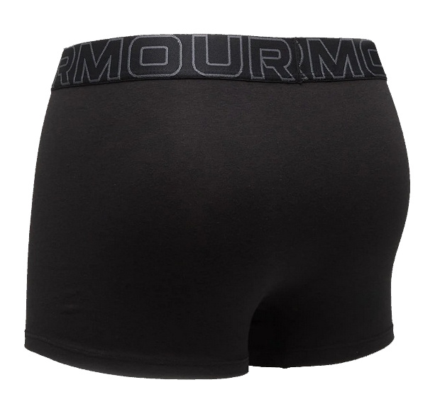 Bokserki męskie UNDER ARMOUR Czarne/Khaki - 3 PAK Performance