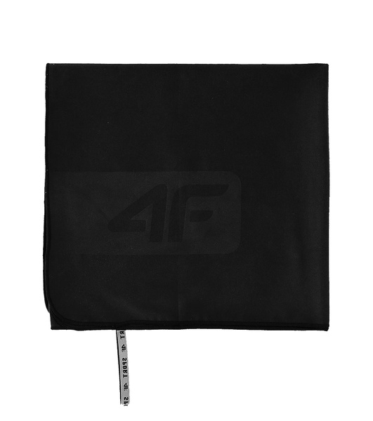 Ręcznik sportowy szybkoschnący 4F czarny 80 x 170 cm