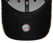 Czapka z daszkiem NEW ERA damska NYY MLB Leopard Cord 9FORTY beżowa