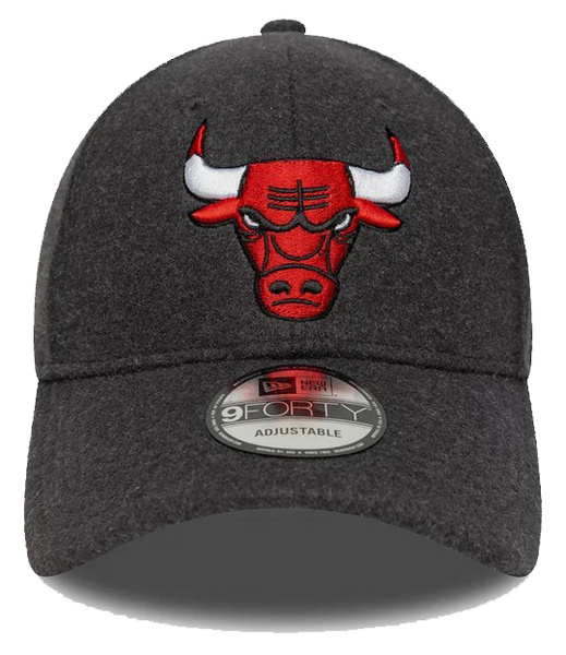 Czapka z daszkiem NEW ERA Chicago Bulls Melton Wool 9FORTY szara