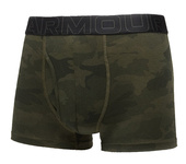 Bokserki męskie UNDER ARMOUR Czarne/Khaki - 3 PAK Performance