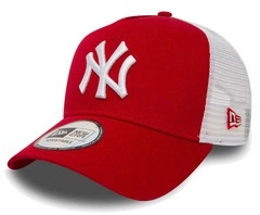 Czapka NEW ERA Clean Trucker New York Yankees czerwona