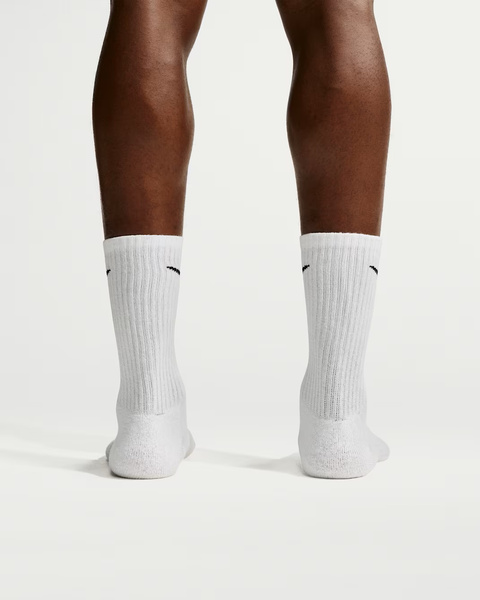 Skarpety długie NIKE Everyday Cushion Crew 6 pak BIAŁE Sportowe