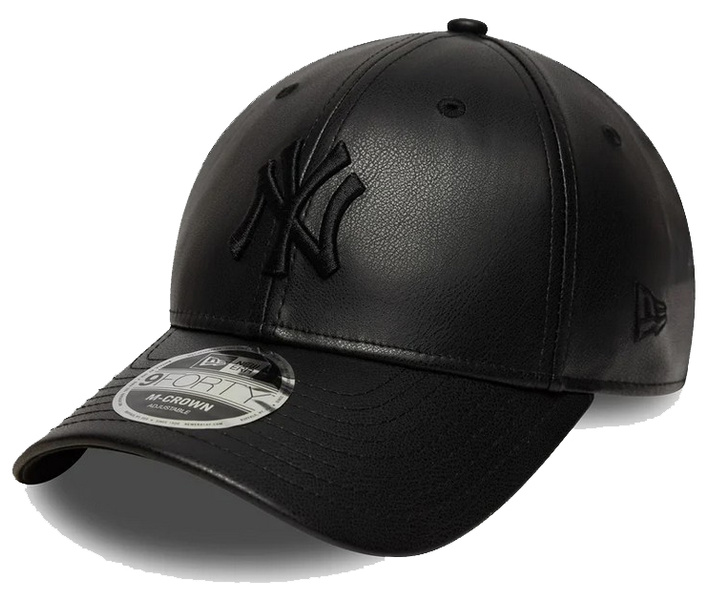 Czapka z daszkiem NEW ERA NYY MLB PU Black 9FORTY M-Crown czarna
