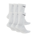 Skarpety długie NIKE 6-PAK Everyday Plus Cushioned Białe Dri-FIT