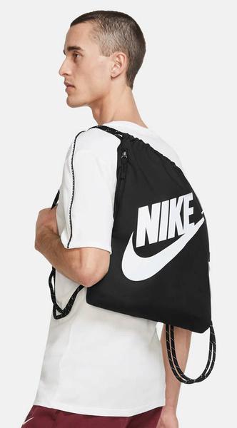 Worek szkolny NIKE Heritage Sportowy Czarny 13L