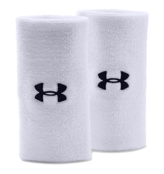 Opaska frotka na ręce UNDER ARMOR - 2 szt biała