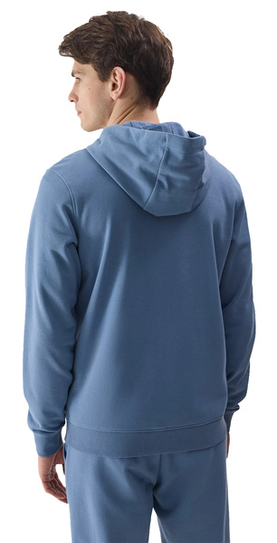 Bluza męska 4F Sportowa Rozpinana z kapturem niebieska 