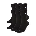 Skarpety długie NIKE 6-PAK Everyday Plus Cushioned Czarne
